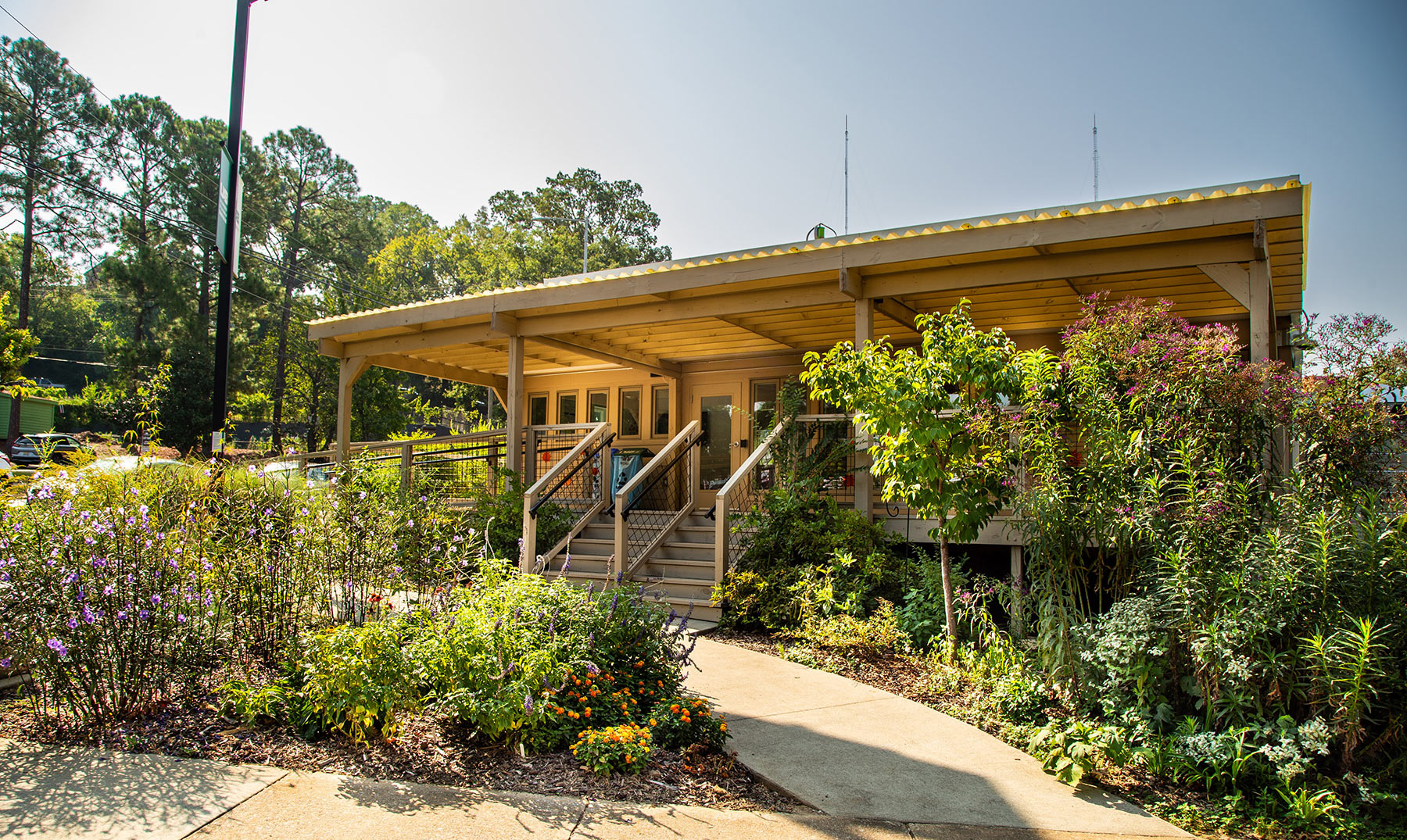 Exterior of the UAB Solar House and Sustainable Community in Birmingham